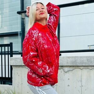 New bright red jacket NWT